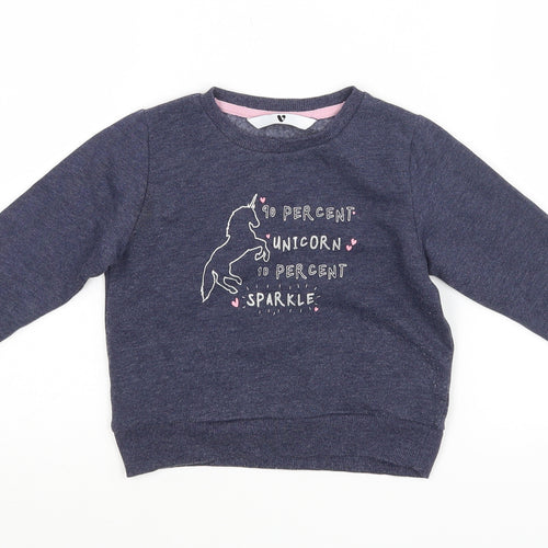 Very Boys Blue   Pullover Jumper Size 2-3 Years