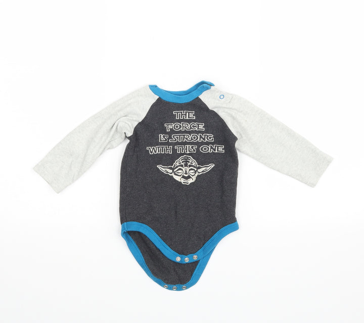 Nutmeg Boys Grey Babygrow One-Piece Size 12 Months