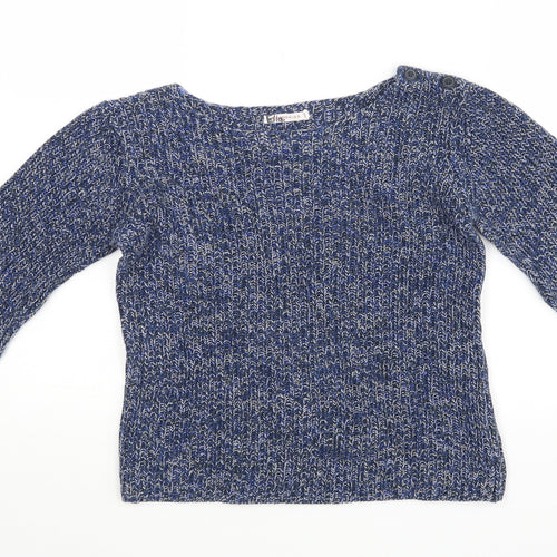 Monoprix kids Girls Blue   Pullover Jumper Size 12 Years