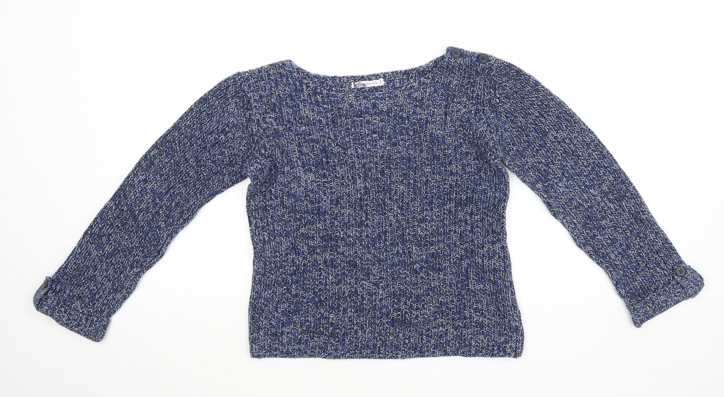 Monoprix kids Girls Blue   Pullover Jumper Size 12 Years