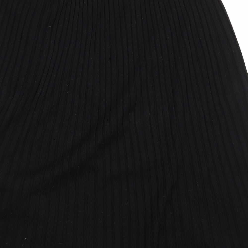 Preworn Womens Black   A-Line Skirt Size 18