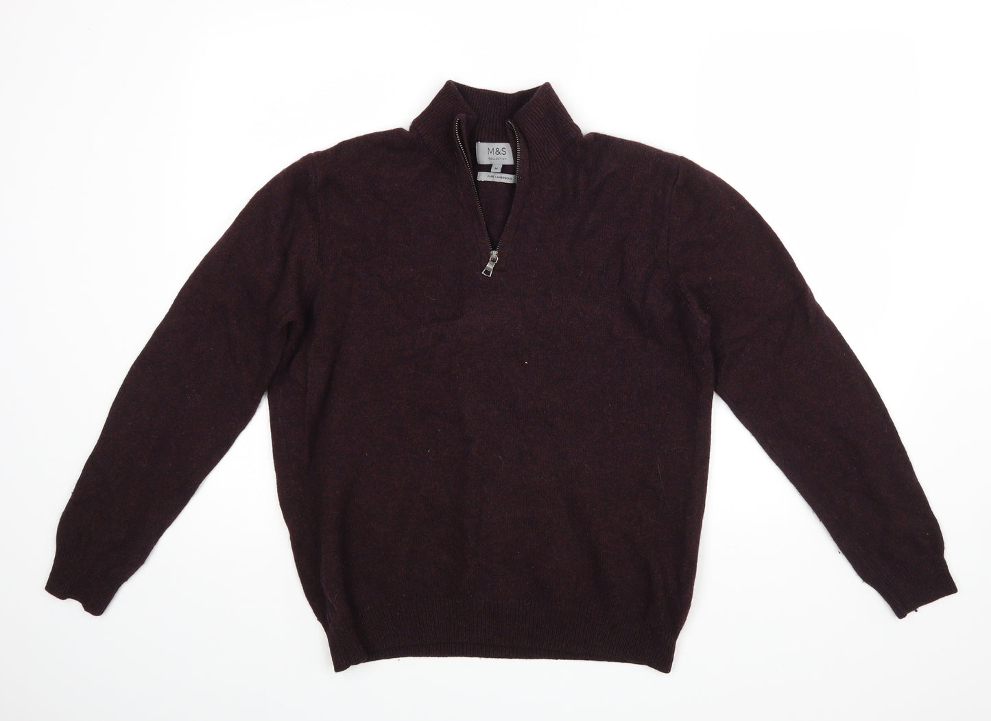 M&S Womens Red   Pullover Jumper Size M