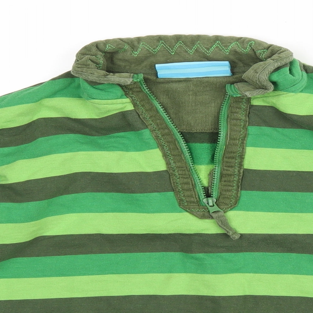 Mountain Warehouse Boys Green Striped  Basic Casual Size 13 Years
