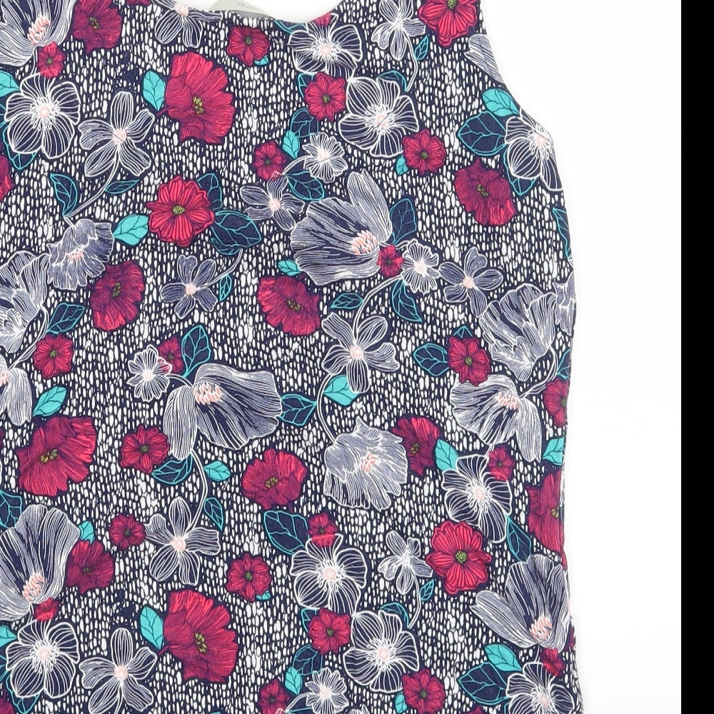 George Womens Multicoloured Floral  Basic Blouse Size 12