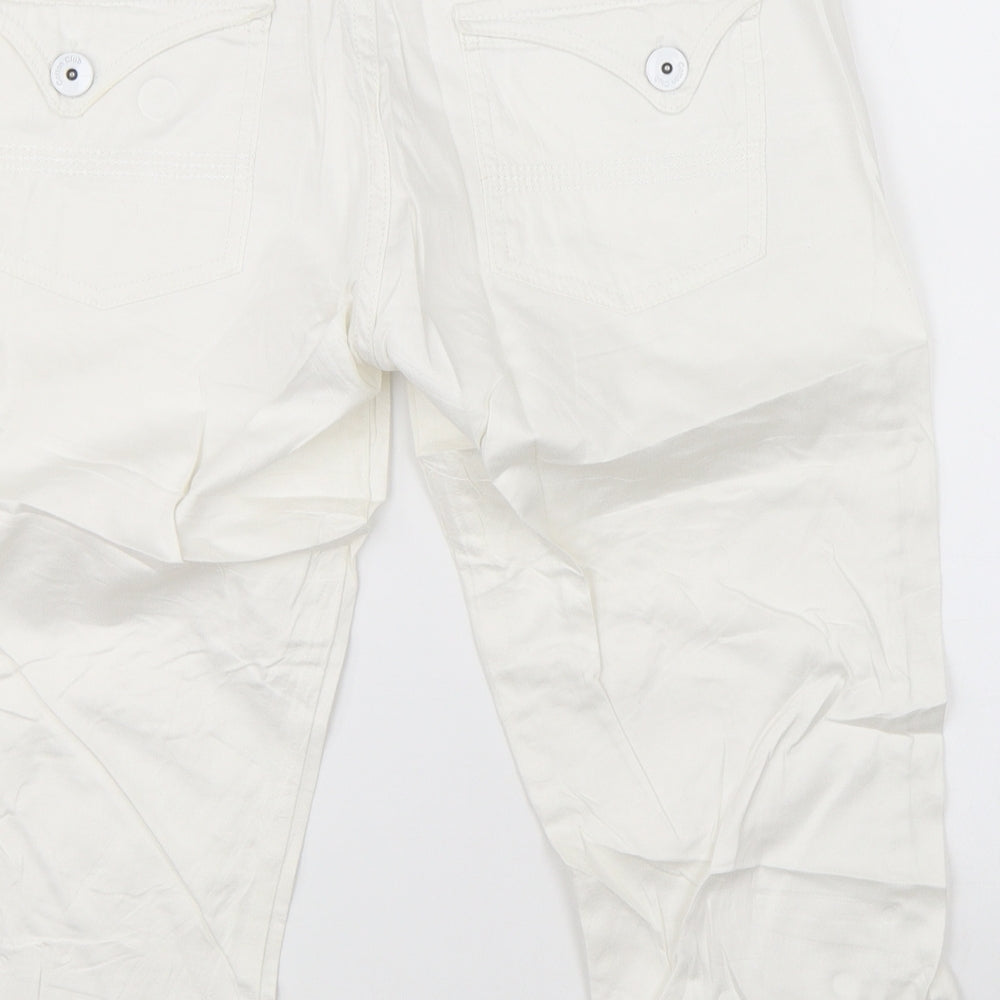 COTTON CLUB Mens White   Chino Shorts Size 40