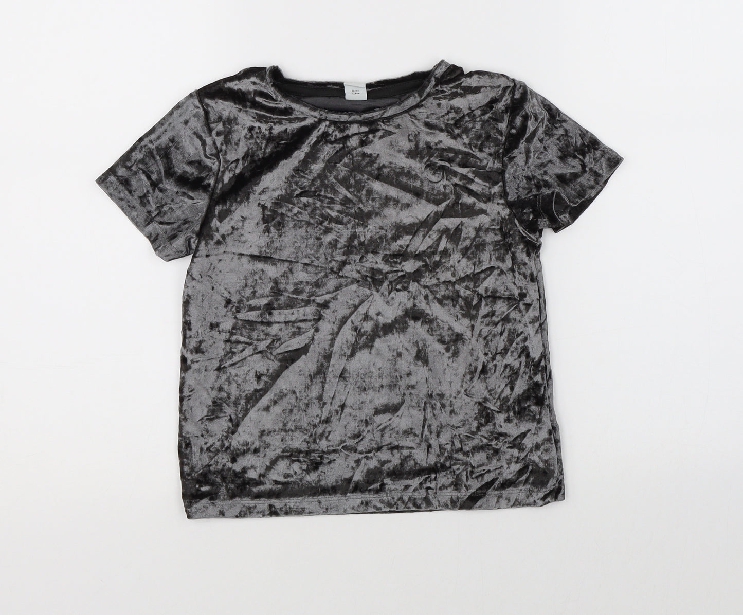 TU Girls Black   Basic T-Shirt Size 8 Years