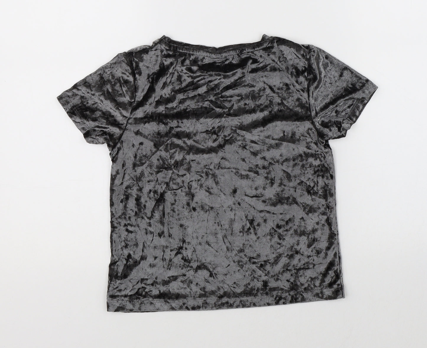 TU Girls Black   Basic T-Shirt Size 8 Years