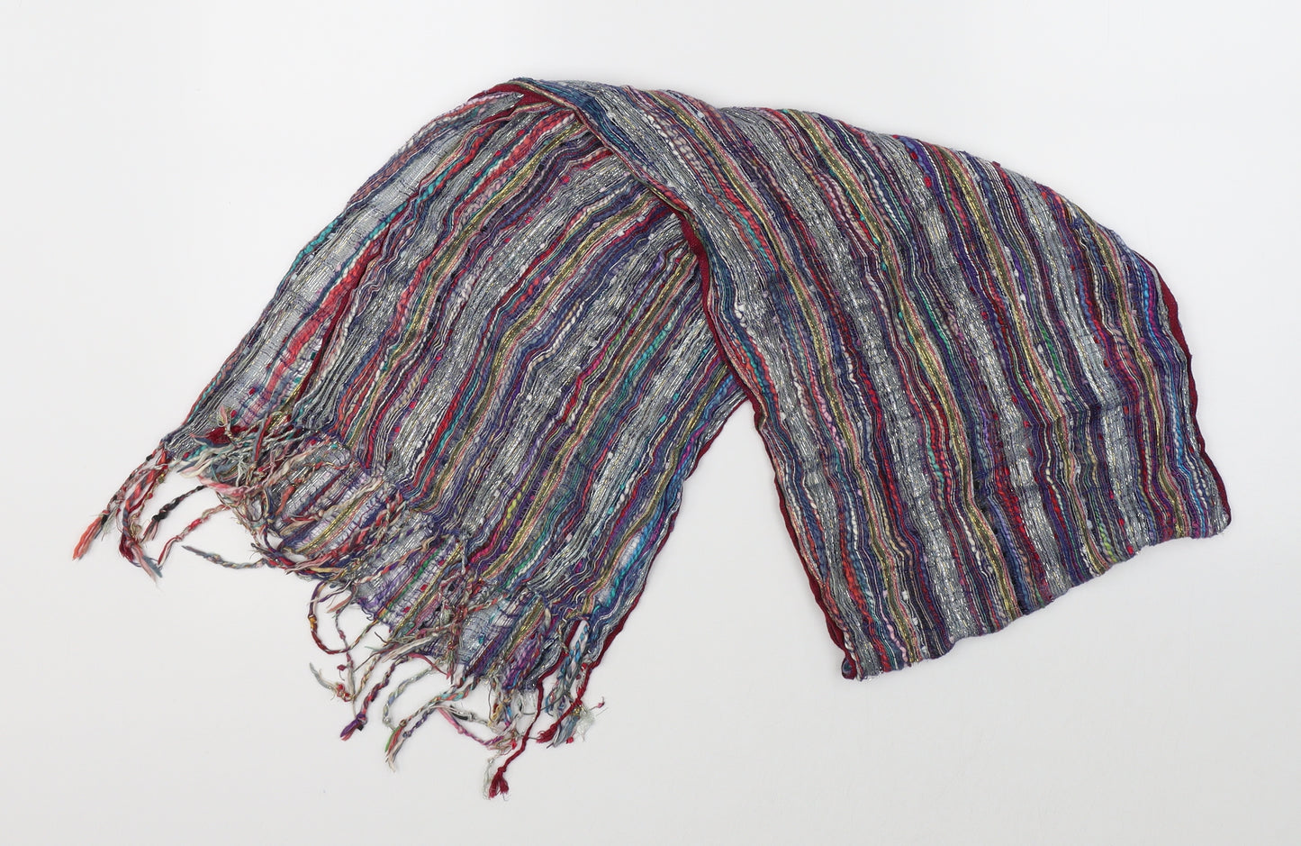 Preworn Unisex Multicoloured Striped   Scarf