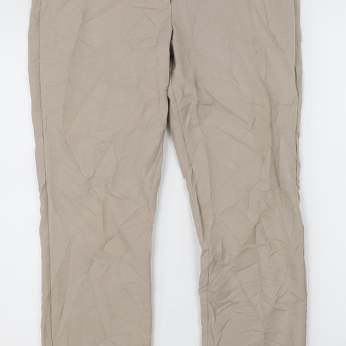 Papaya Womens Beige   Dress Pants Trousers Size 10 L20 in
