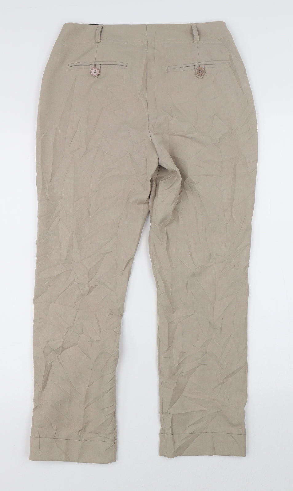 Papaya Womens Beige   Dress Pants Trousers Size 10 L20 in