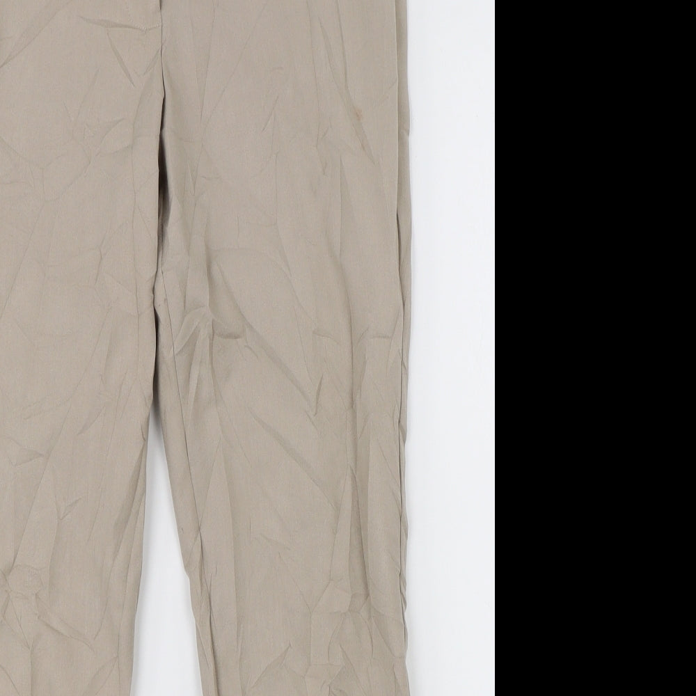 Papaya Womens Beige   Dress Pants Trousers Size 10 L20 in