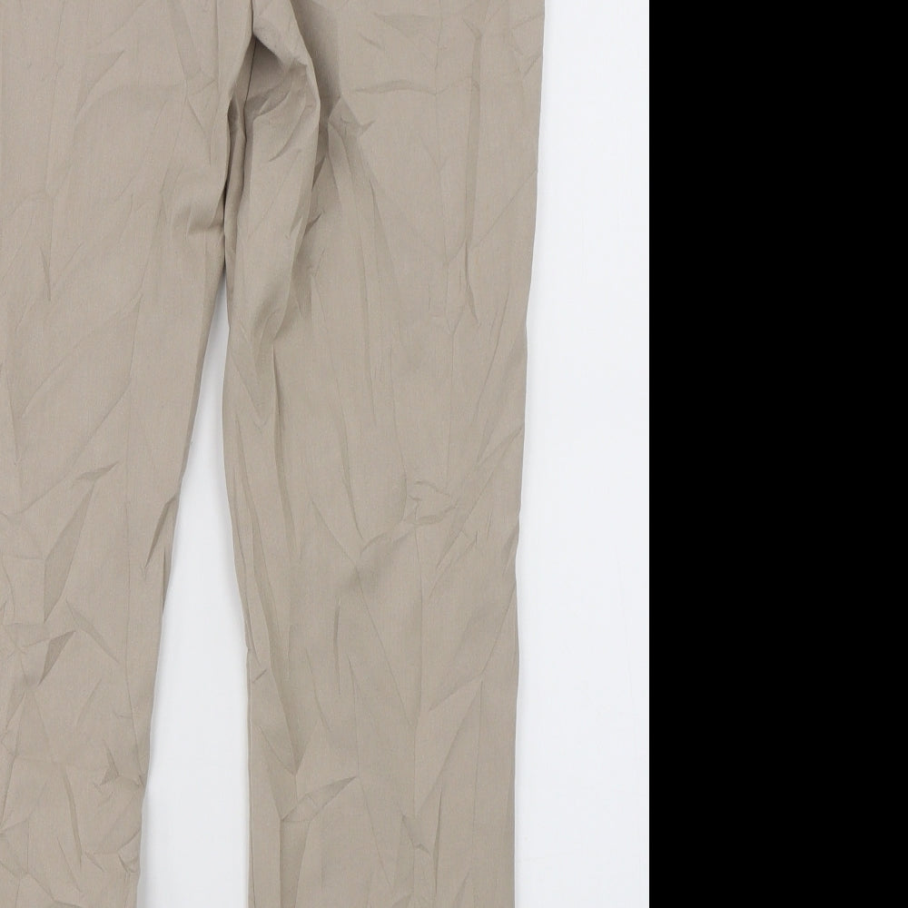 Papaya Womens Beige   Dress Pants Trousers Size 10 L20 in