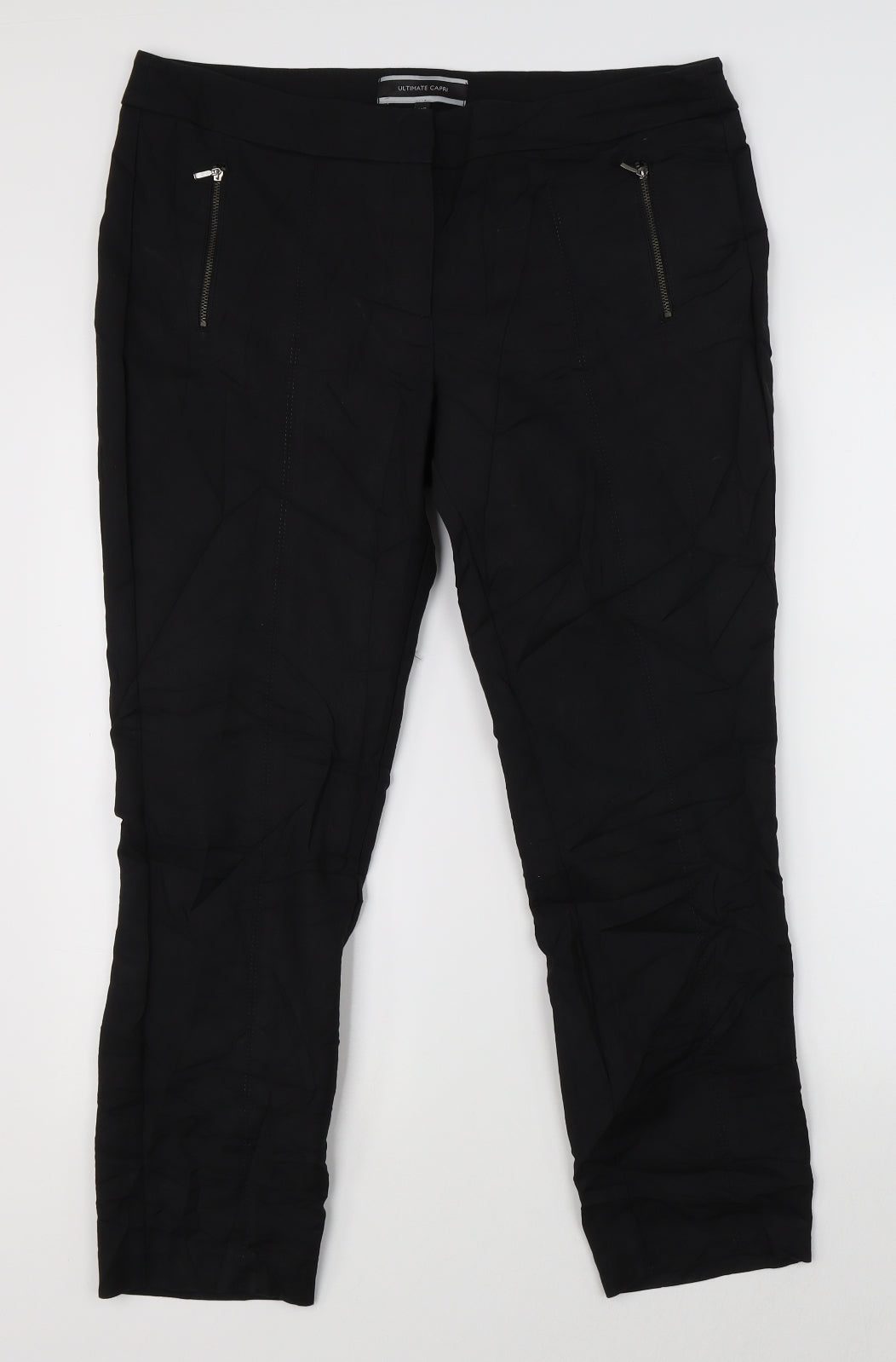 NEXT Womens Black   Dress Pants Trousers Size 14 L27 in