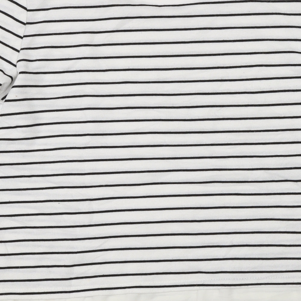 Atmosphere Womens White Striped  Pullover Jumper Size 12