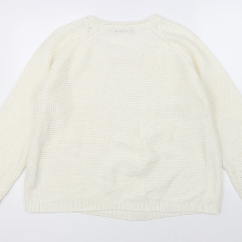 EWM Womens White   Pullover Jumper Size L