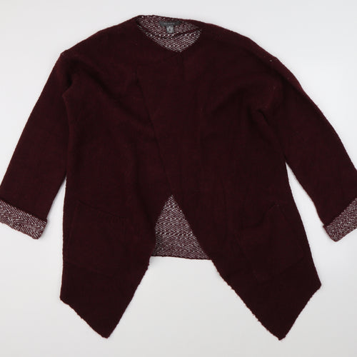Primark Womens Red   Cardigan Jumper Size M