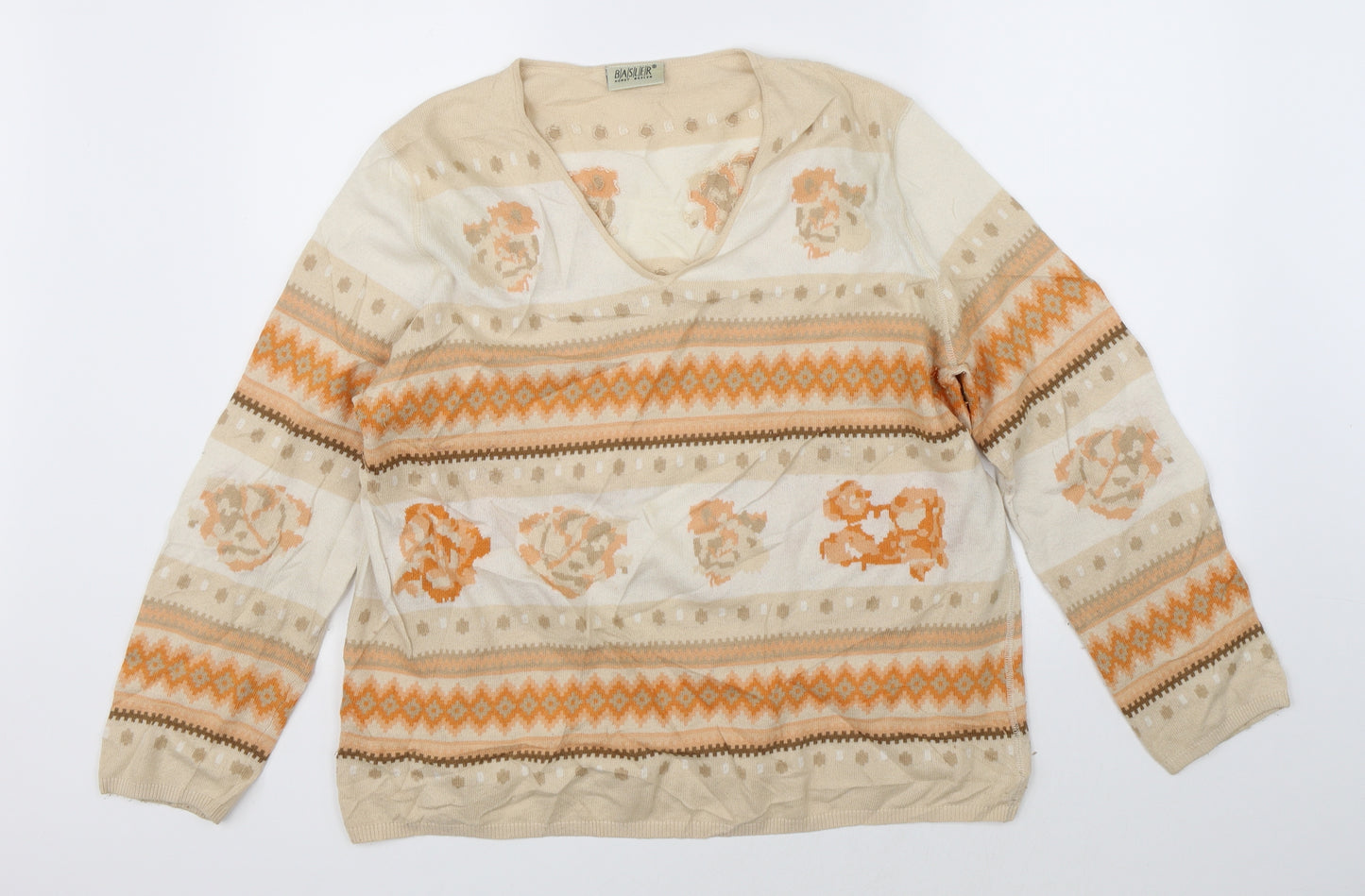 Basler Womens Orange   Pullover Jumper Size 18