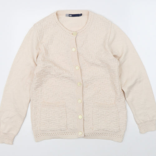 Isle Womens Pink  Knit Cardigan Jumper Size S