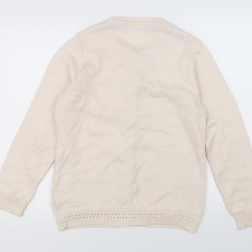 Isle Womens Pink  Knit Cardigan Jumper Size S
