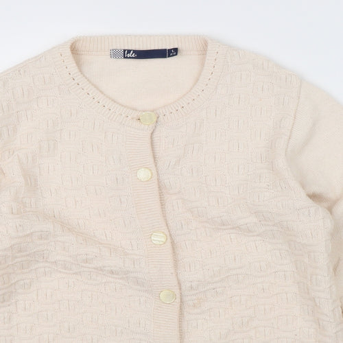 Isle Womens Pink  Knit Cardigan Jumper Size S