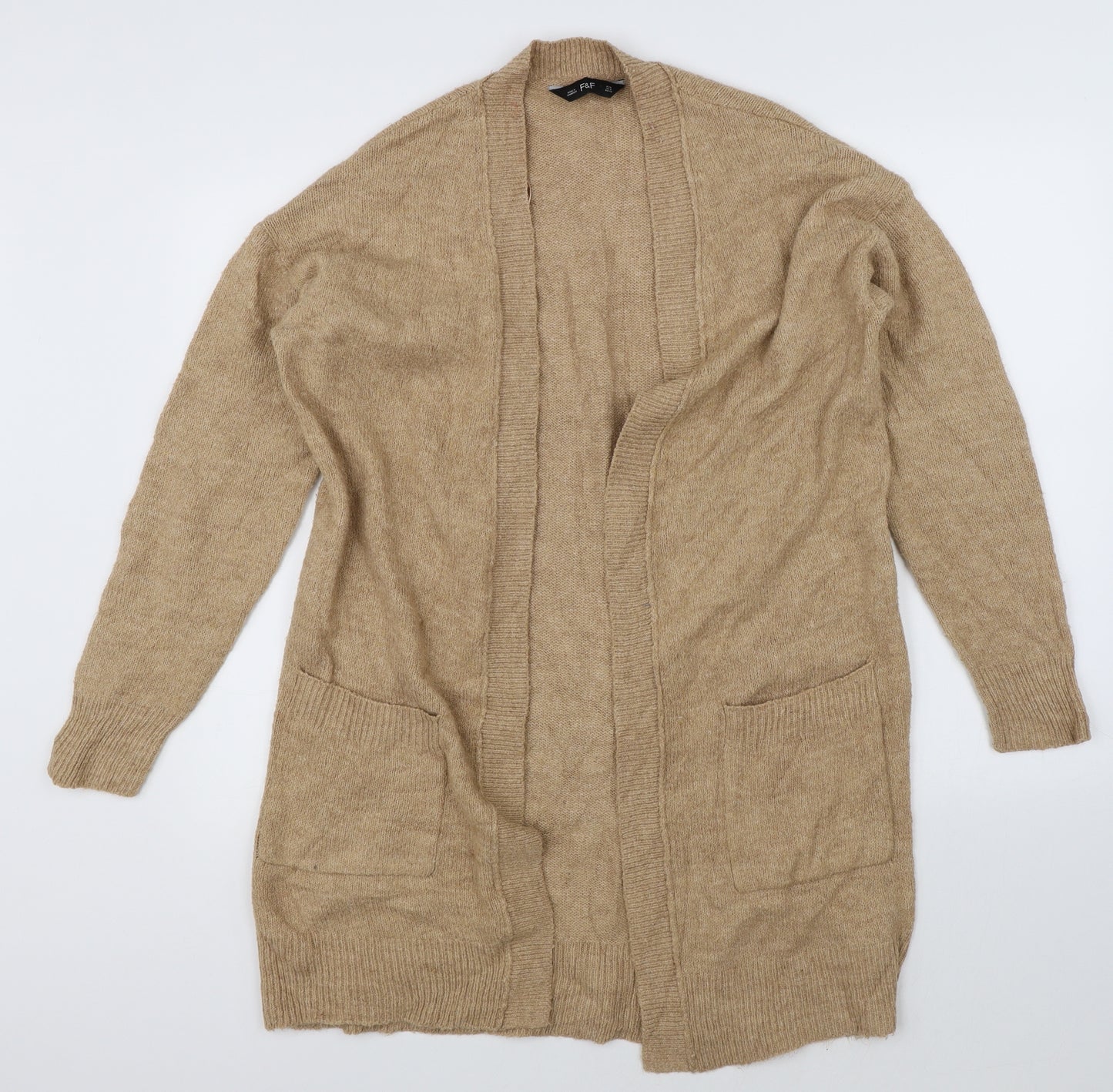 F&F Womens Brown   Jacket Coatigan Size M