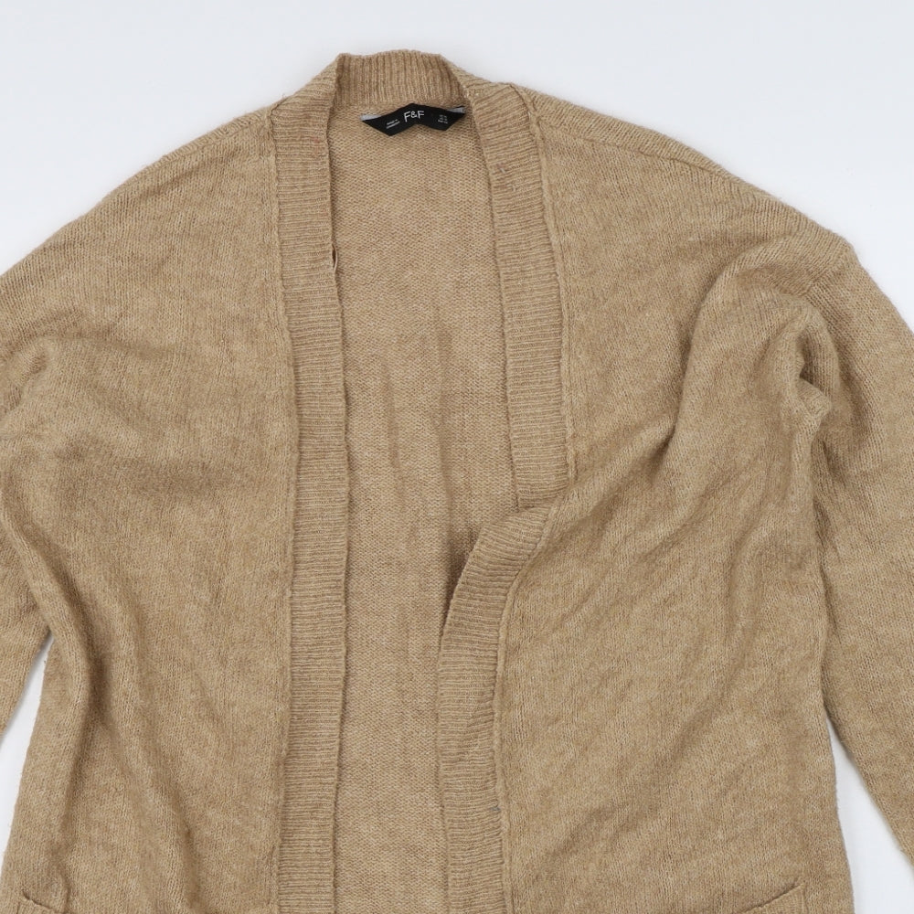 F&F Womens Brown   Jacket Coatigan Size M