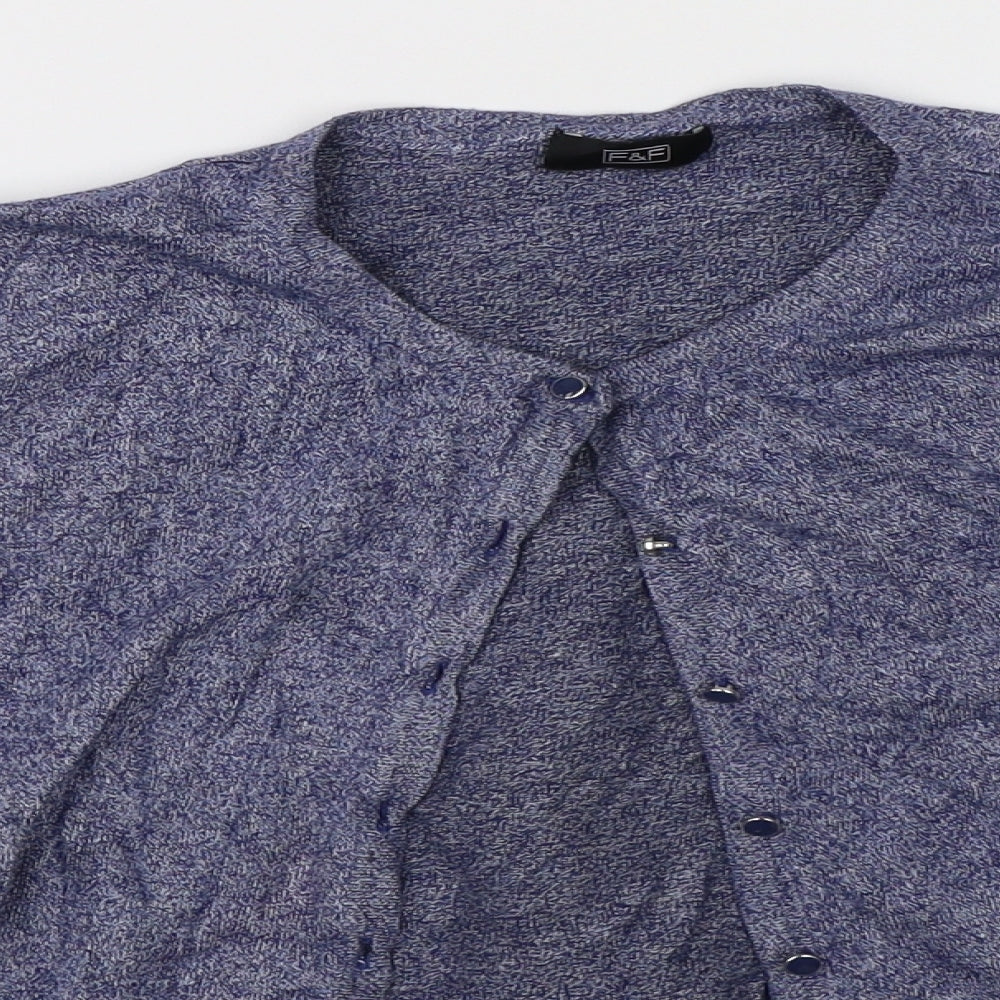 F&F Womens Blue   Cardigan Jumper Size 12