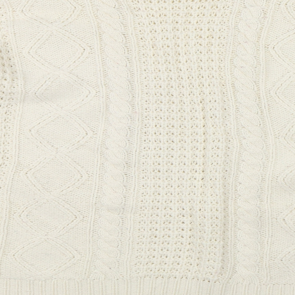 Affections Womens Beige  Knit Pullover Jumper Size XL