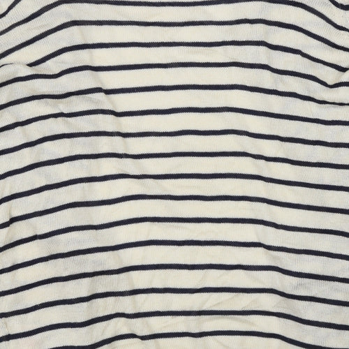 Jaqueline de Yong Womens Beige Striped  Cardigan Jumper Size XS