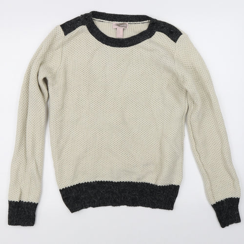 FOREVER 21 Womens Beige   Pullover Jumper Size M