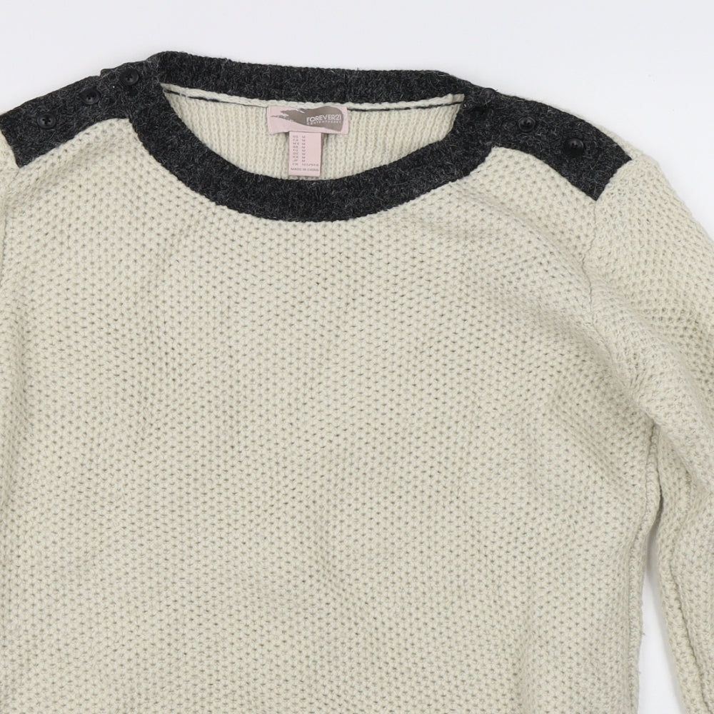FOREVER 21 Womens Beige   Pullover Jumper Size M
