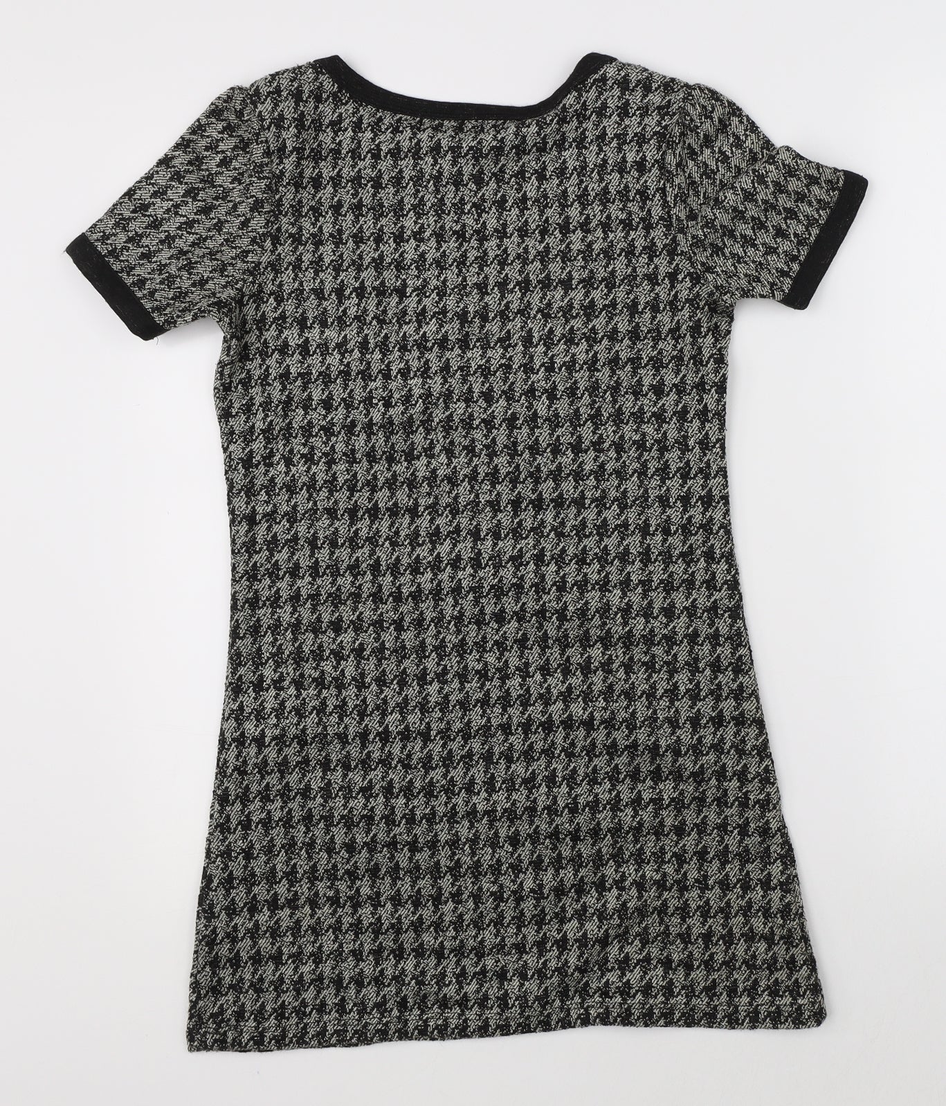 NEXT Womens Multicoloured Houndstooth  T-Shirt Dress  Size 6