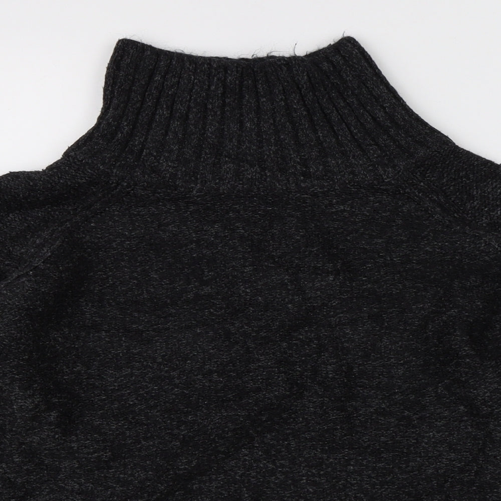 H&M Womens Black  Knit Pullover Jumper Size XS