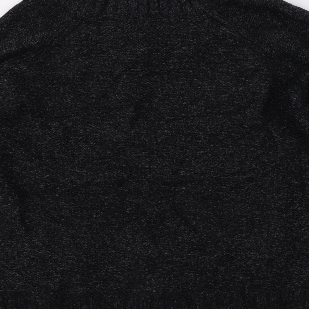H&M Womens Black  Knit Pullover Jumper Size XS