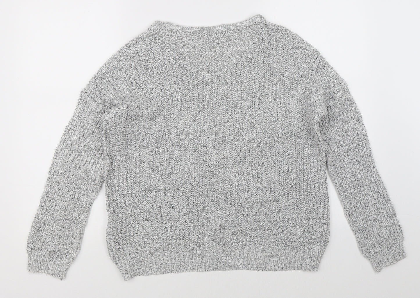 Jacqueline de Yong Womens Grey   Pullover Jumper Size S