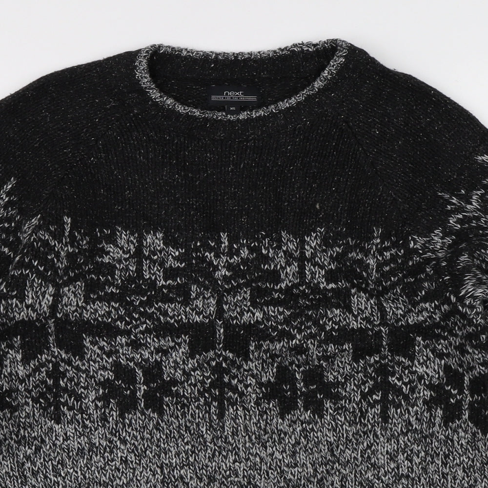 NEXT Mens Black   Pullover Jumper Size XS