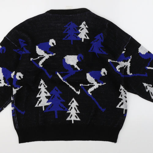Etam Womens Black   Pullover Jumper Size L  - skiing