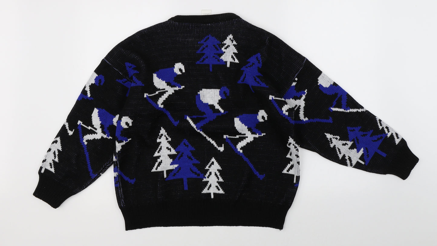 Etam Womens Black   Pullover Jumper Size L  - skiing