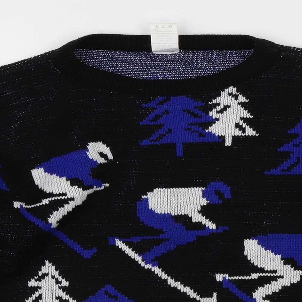 Etam Womens Black   Pullover Jumper Size L  - skiing