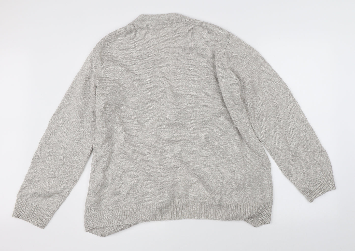 Damart Mens Grey   Cardigan Jumper Size L