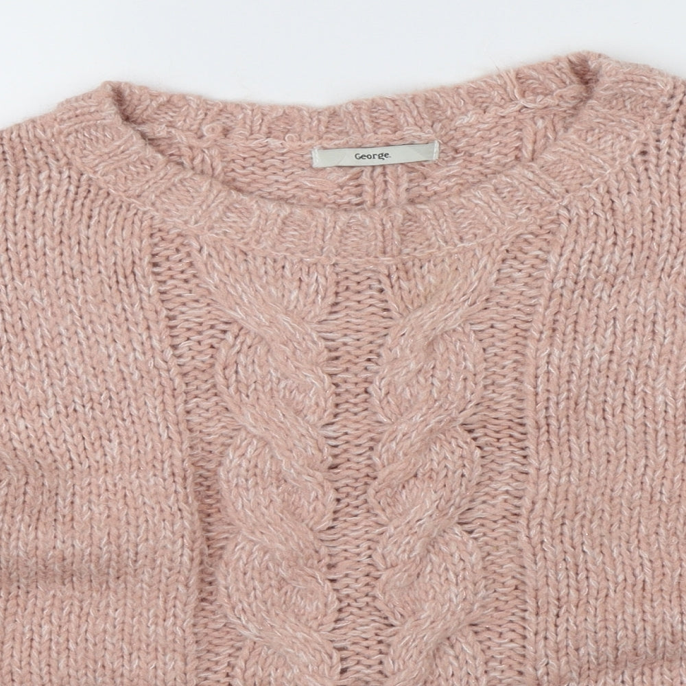 George Womens Pink   Pullover Jumper Size 16