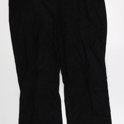 Preworn Womens Black   Trousers  Size 16 L28 in