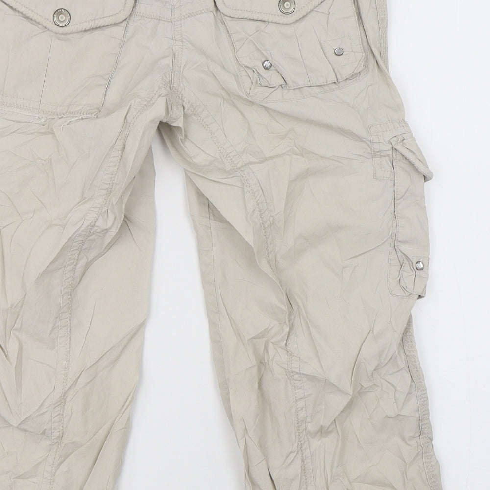 River Islang Womens Beige   Cargo Shorts Size 8
