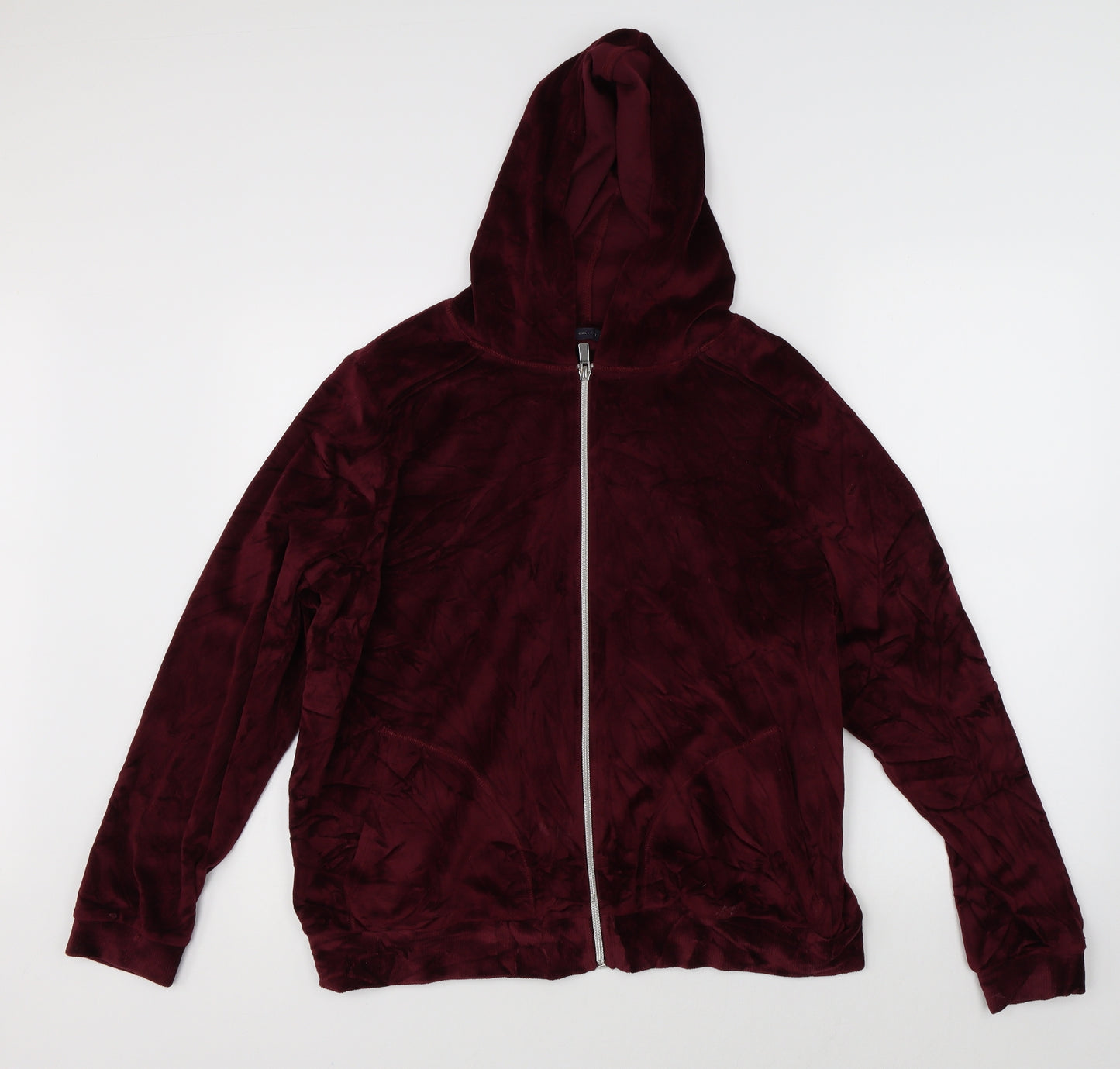 Marks & Spencer Womens Red   Full Zip Hoodie Size 16