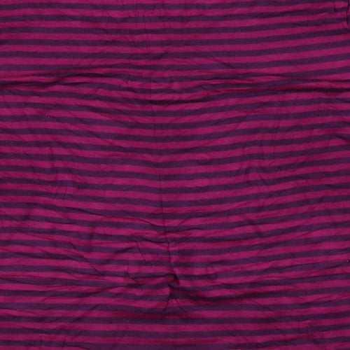 Daxon Womens Pink Striped  Pullover Jumper Size XL