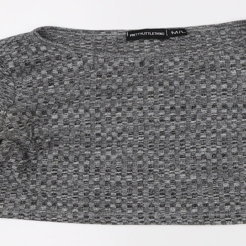 Pretty Little Thing Womens Grey   Shrug Jumper Size L