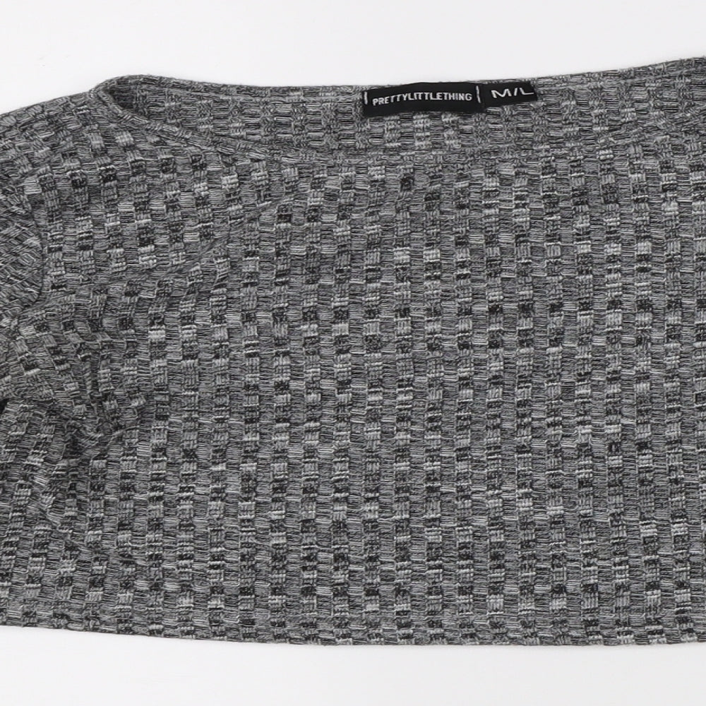 Pretty Little Thing Womens Grey   Shrug Jumper Size L