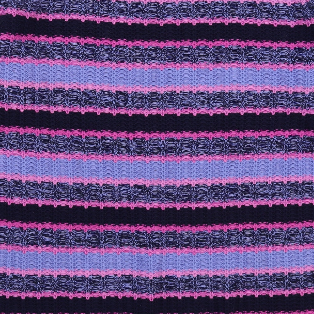 Isle Womens Multicoloured Striped Knit Pullover Jumper Size 20