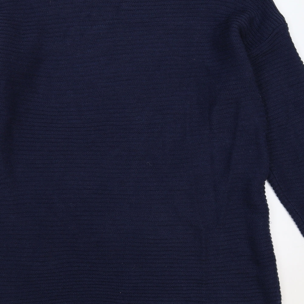 Peacocks Womens Blue  Knit Pullover Jumper Size S