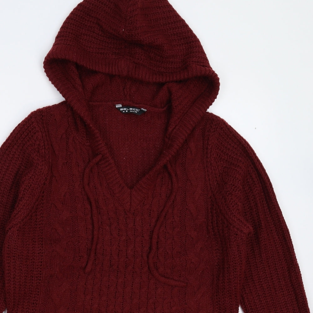 Select Womens Brown  Knit Jumper Dress  Size 16